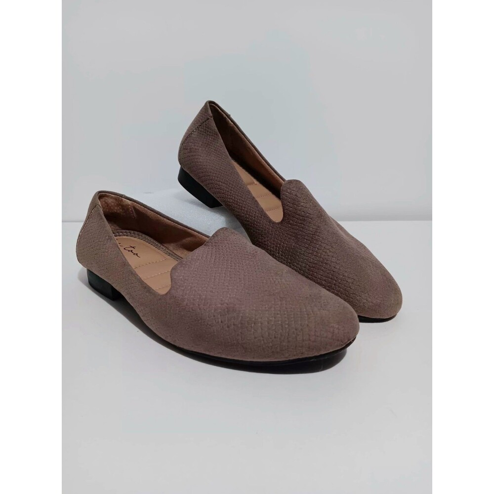 Me Too Women's Brown Slip On Dress Casual Shoes Sz 9M